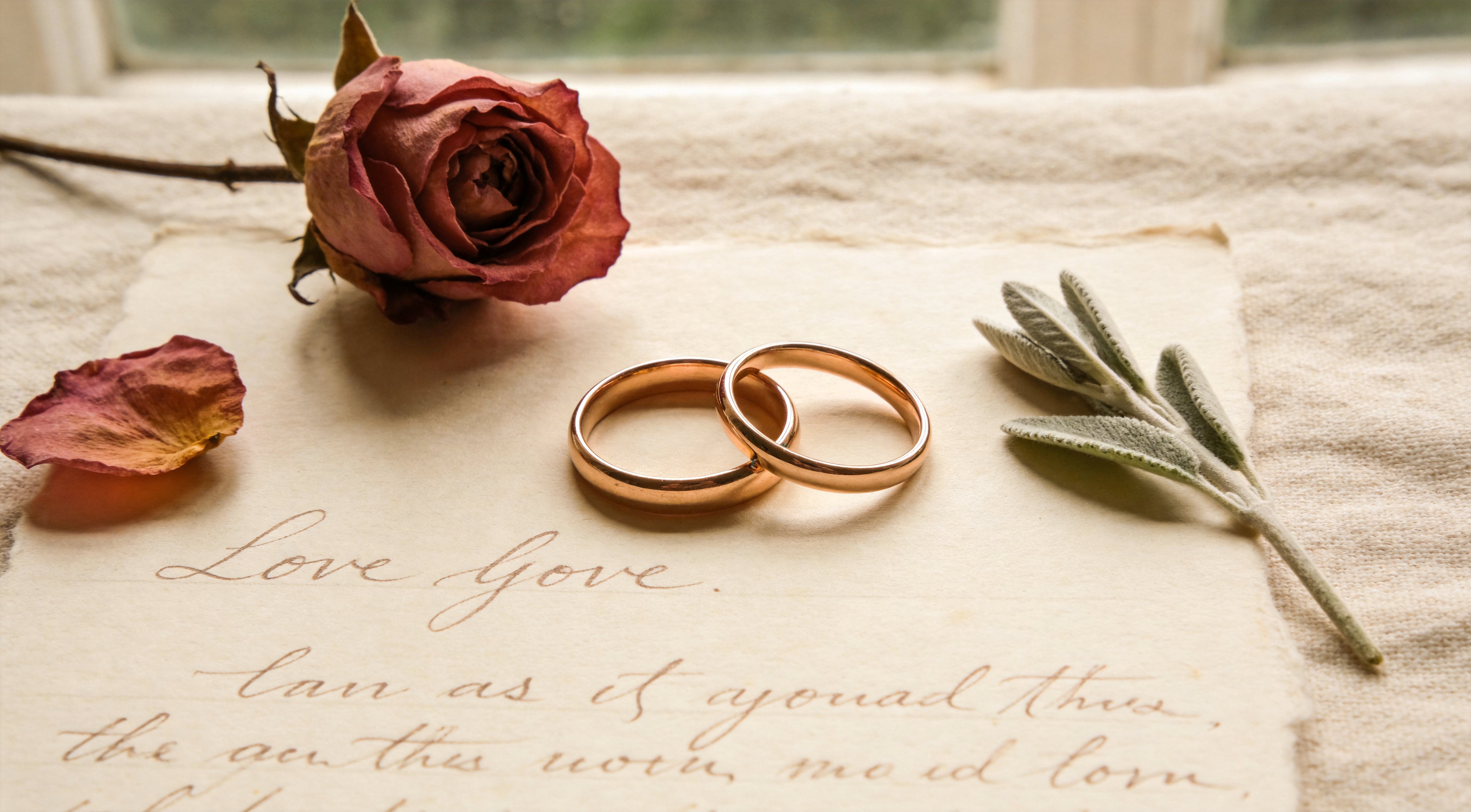 Meaningful Anniversary Gift for Couples — Intertwined Gold Rings