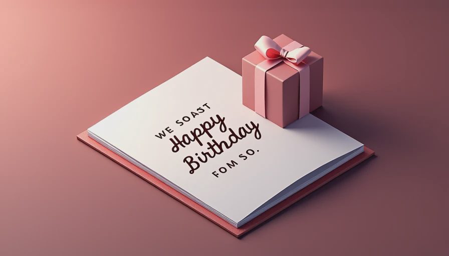 Visual context for personalized birthday gift